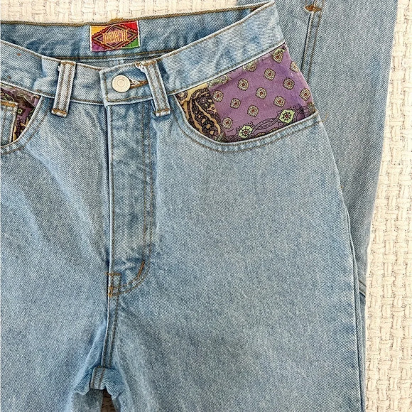 VINTAGE 90’s Jordache Rare High Waisted Patchwork Jeans - Picture 8 of 8